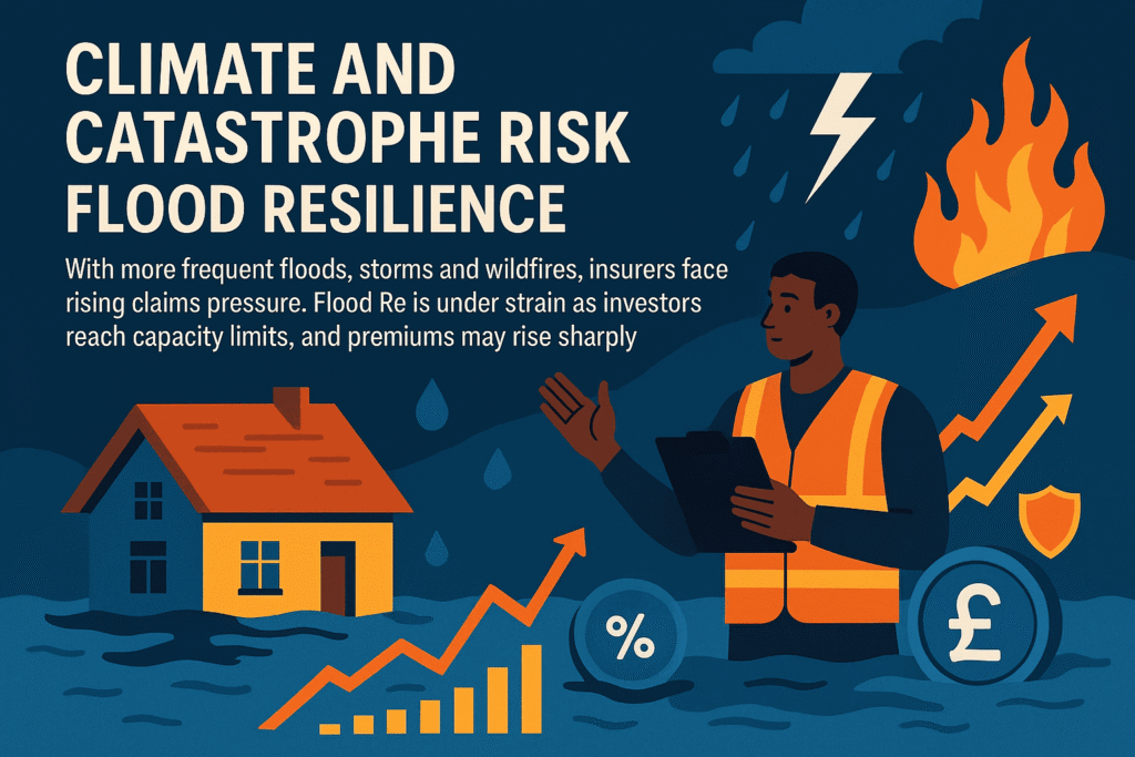 Climate and catastrophe risk flood resilience